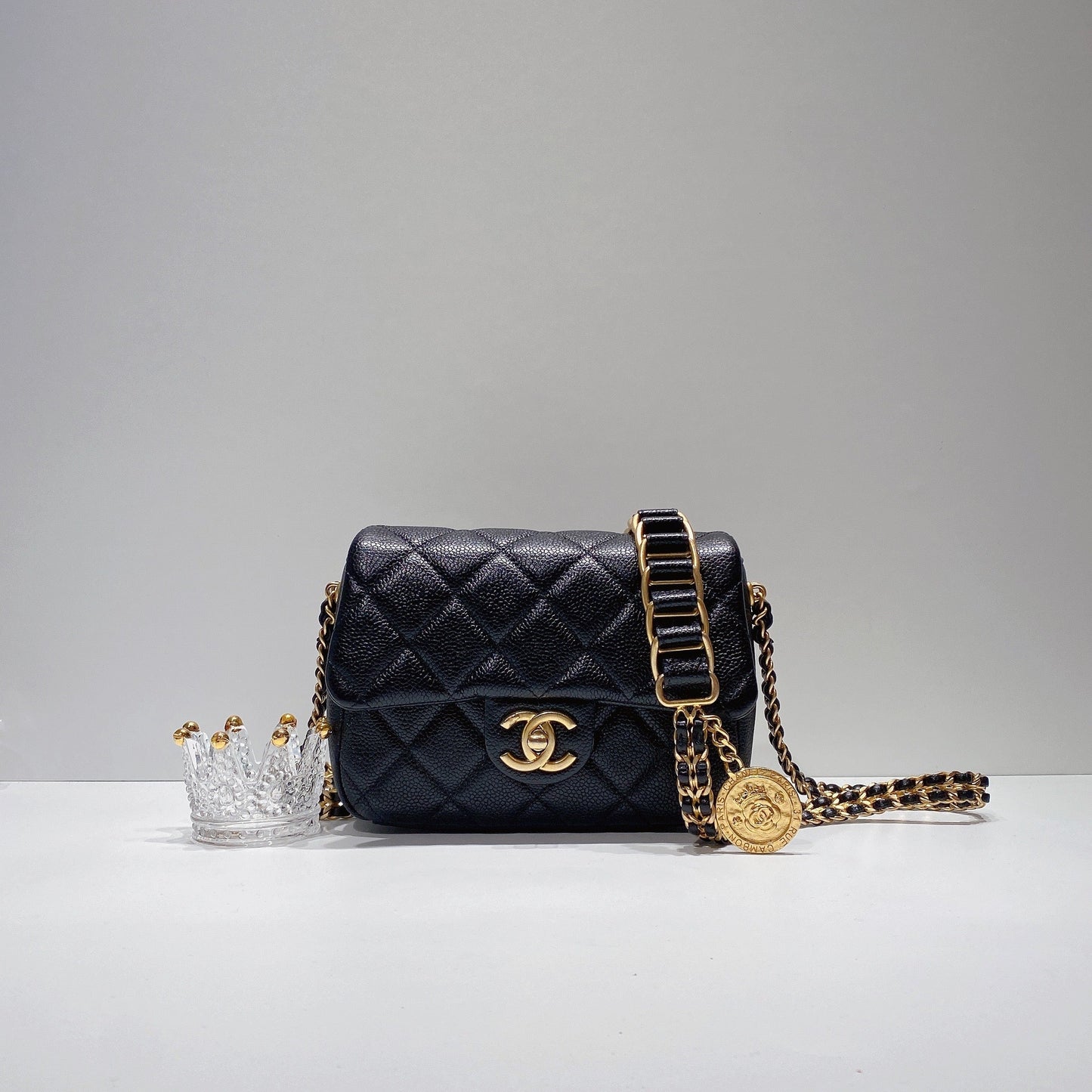 No.3477-Chanel Caviar Chain Soul Mini Flap Bag