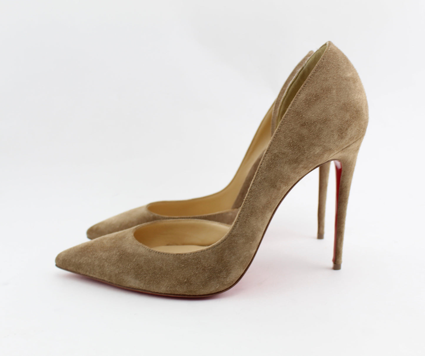 CHRISTIAN LOUBOUTIN IRIZA CAPPUCCINO 100mm SIZE 39