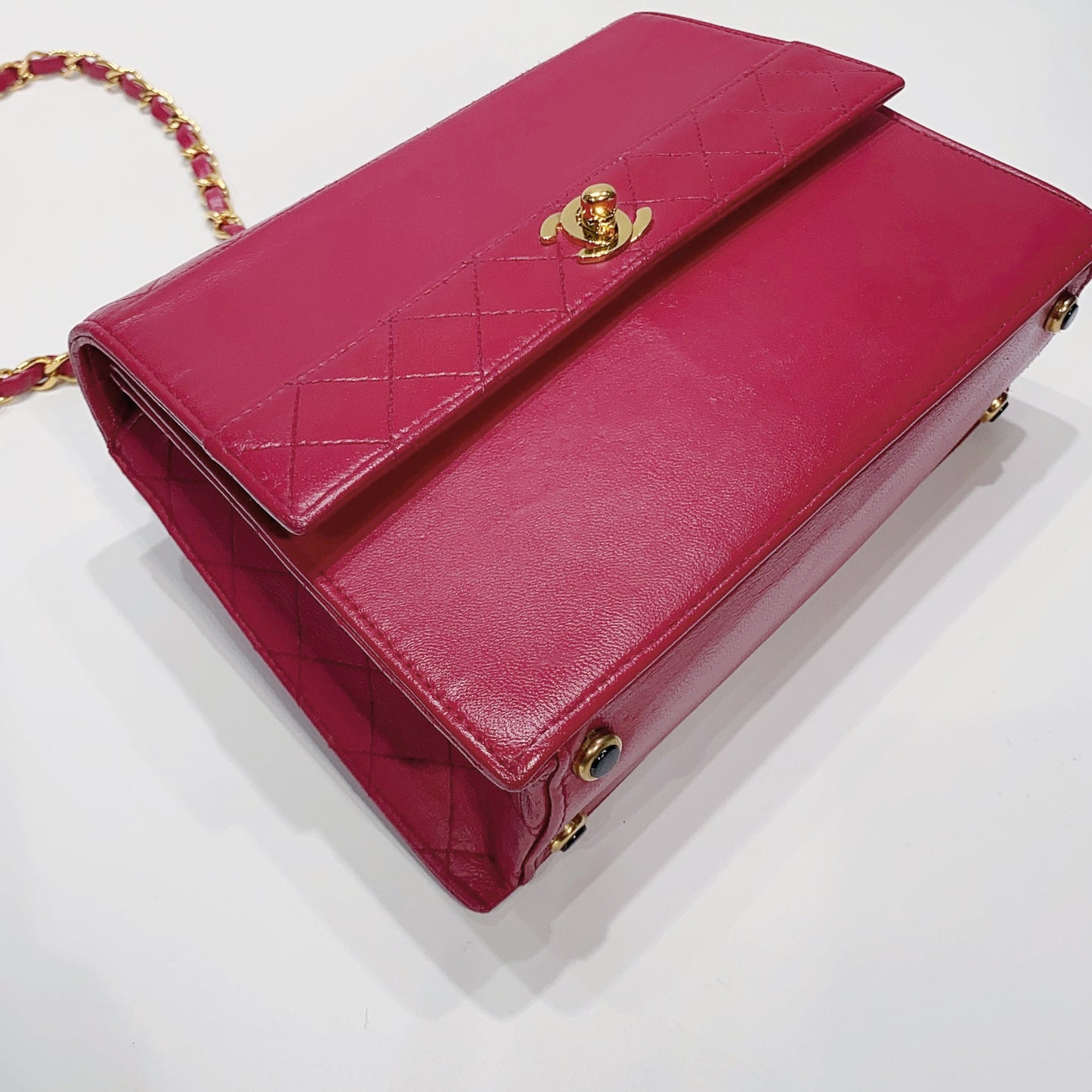 No.3231-Chanel Vintage Lambskin Flap Bag