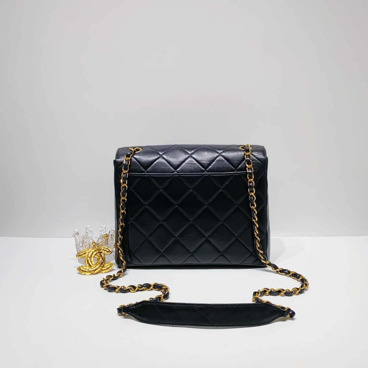 No.3492-Chanel Vintage Lambskin Flap Bag
