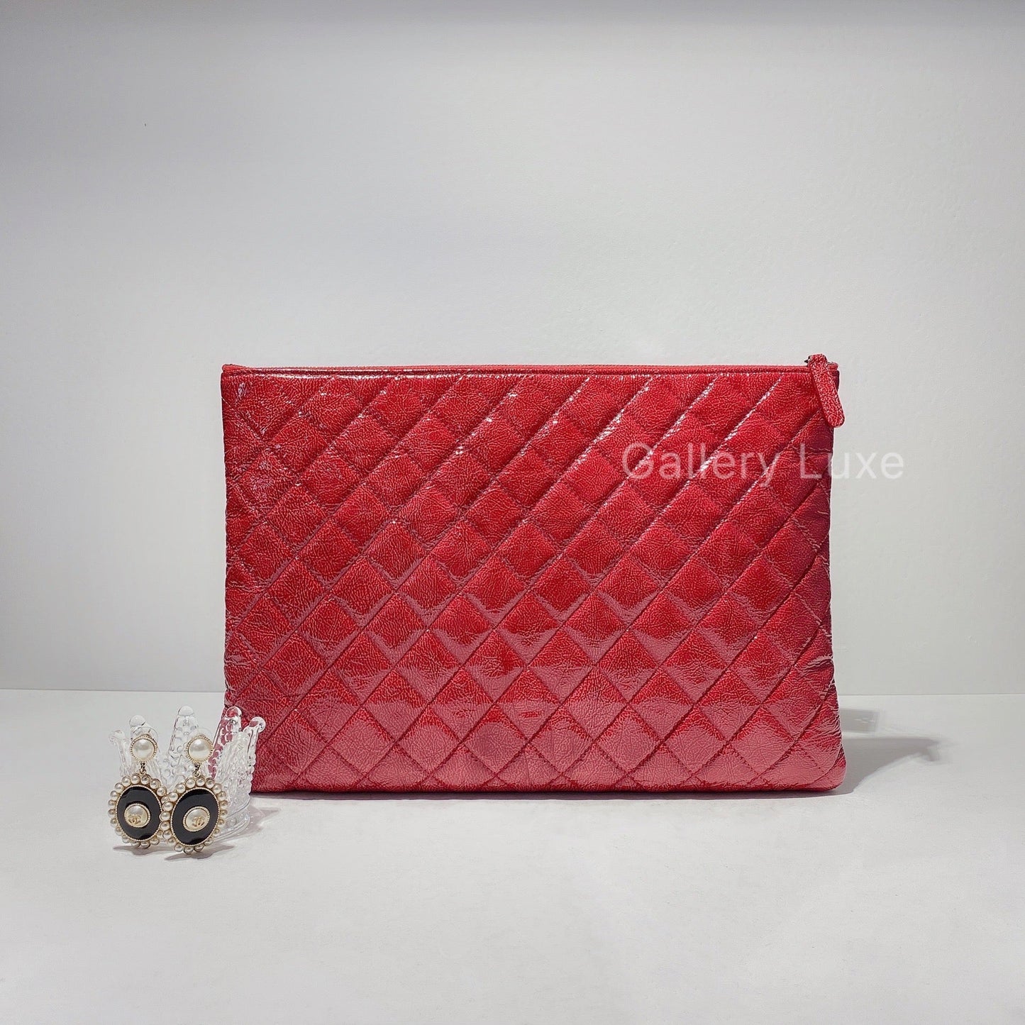 No.2075-Chanel O Case Clutch Large
