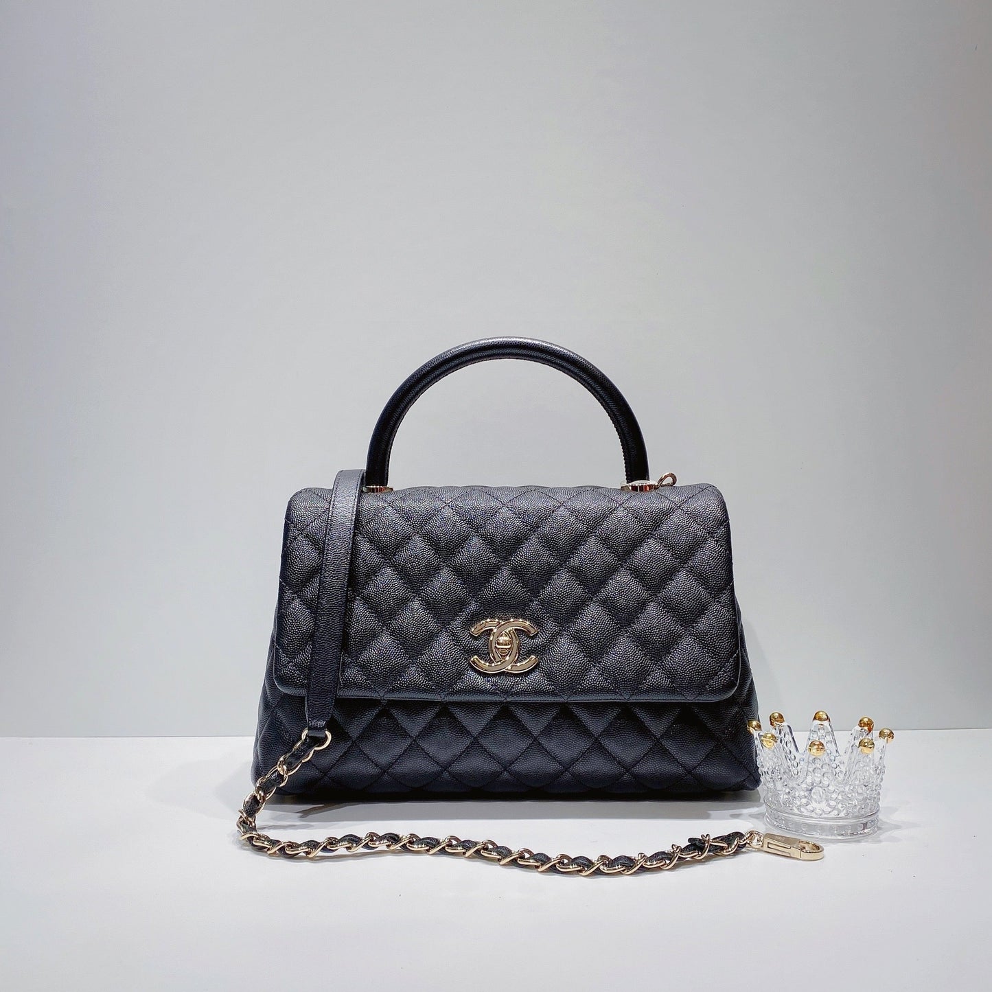 No.3488-Chanel Medium Caviar Coco Handle
