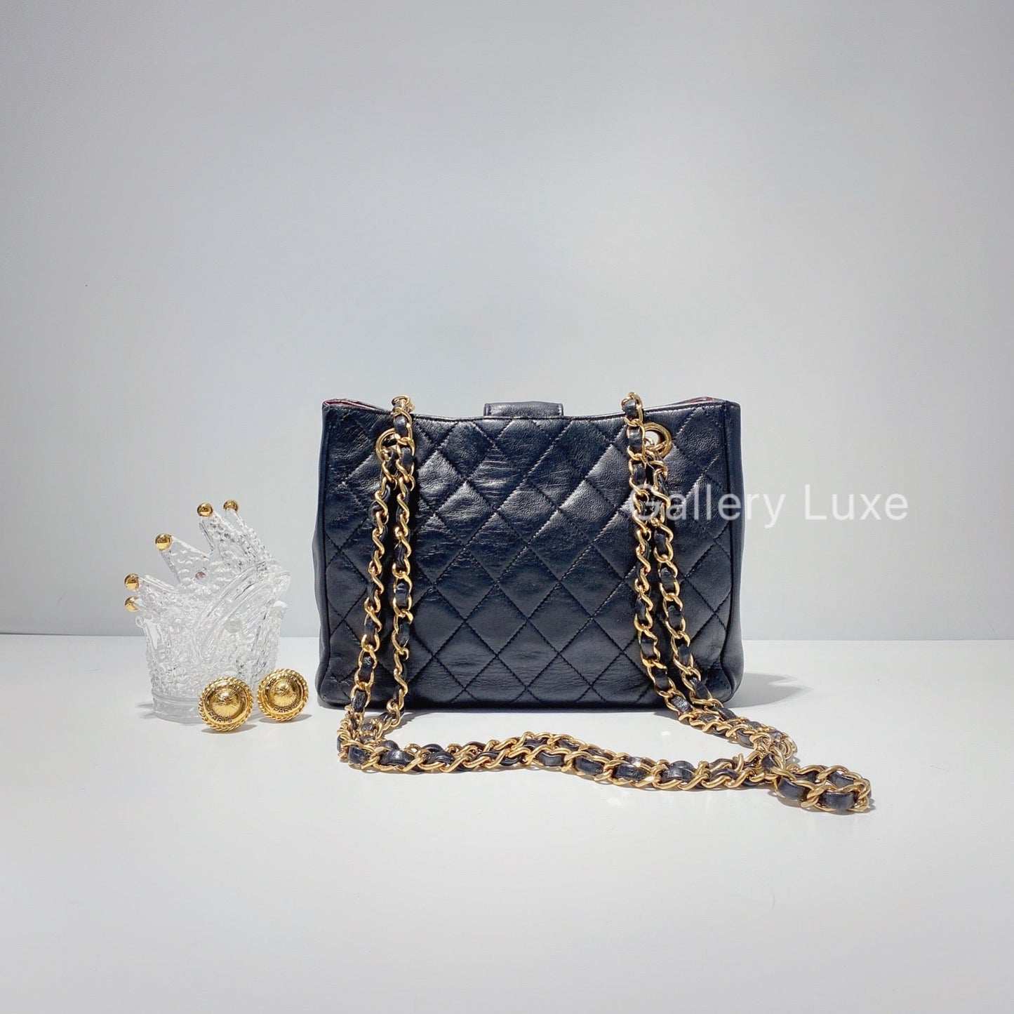 No.2463-Chanel Vintage Lambskin Shoulder Bag