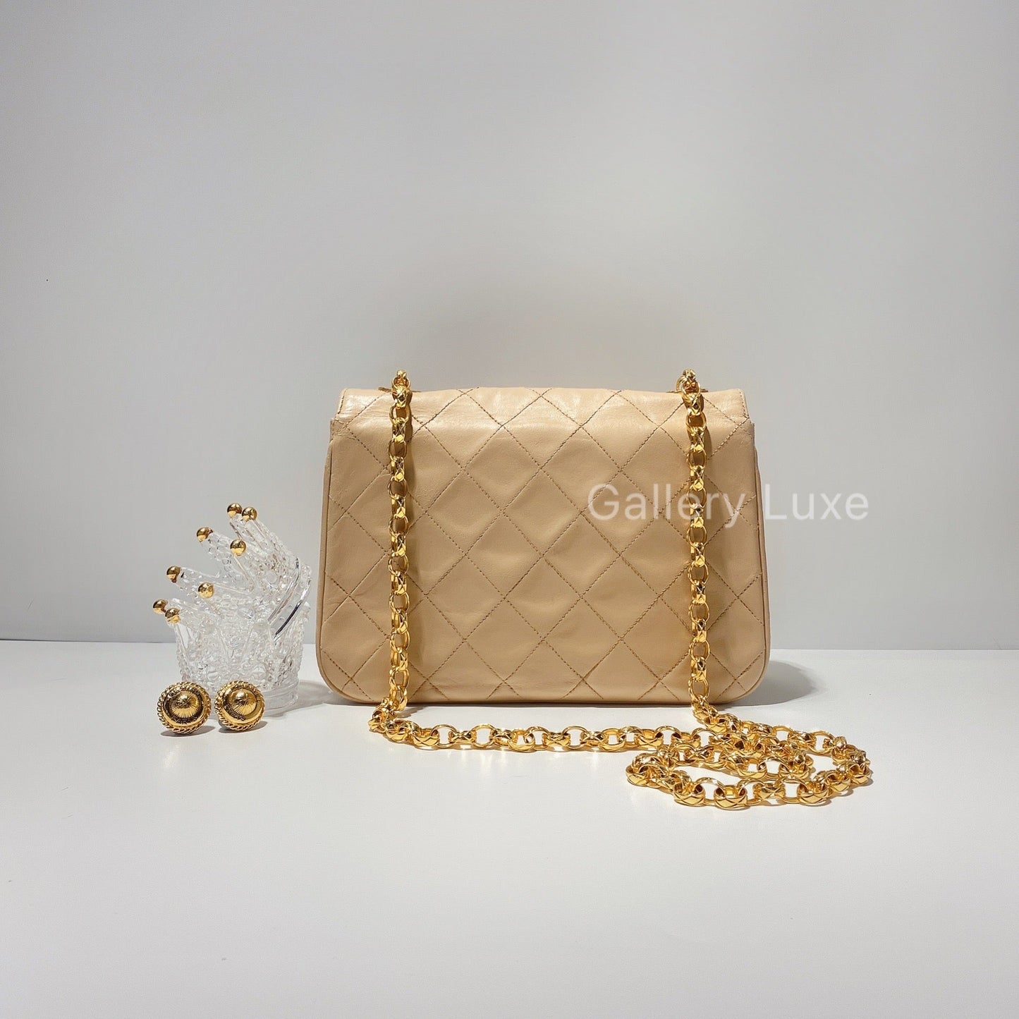 No.2155-Chanel Vintage Lambskin Flap Bag
