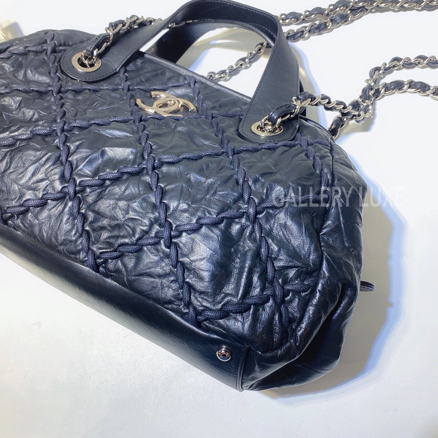 No.3088-Chanel Calfskin Ultra Stitch Bowling Bag