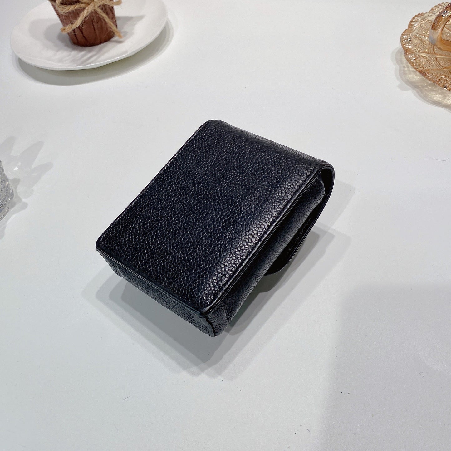 No.3447-Chanel Vintage Caviar Cigarette Case