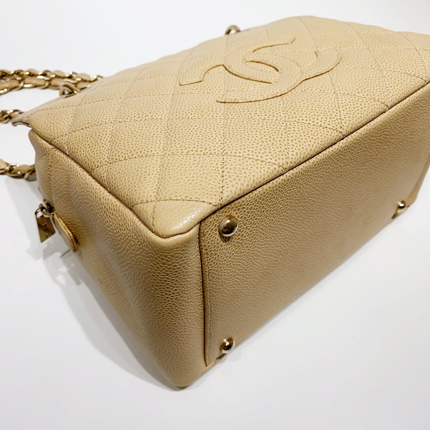 No.4024-Chanel Vintage Caviar Petite Timeless Tote Bag