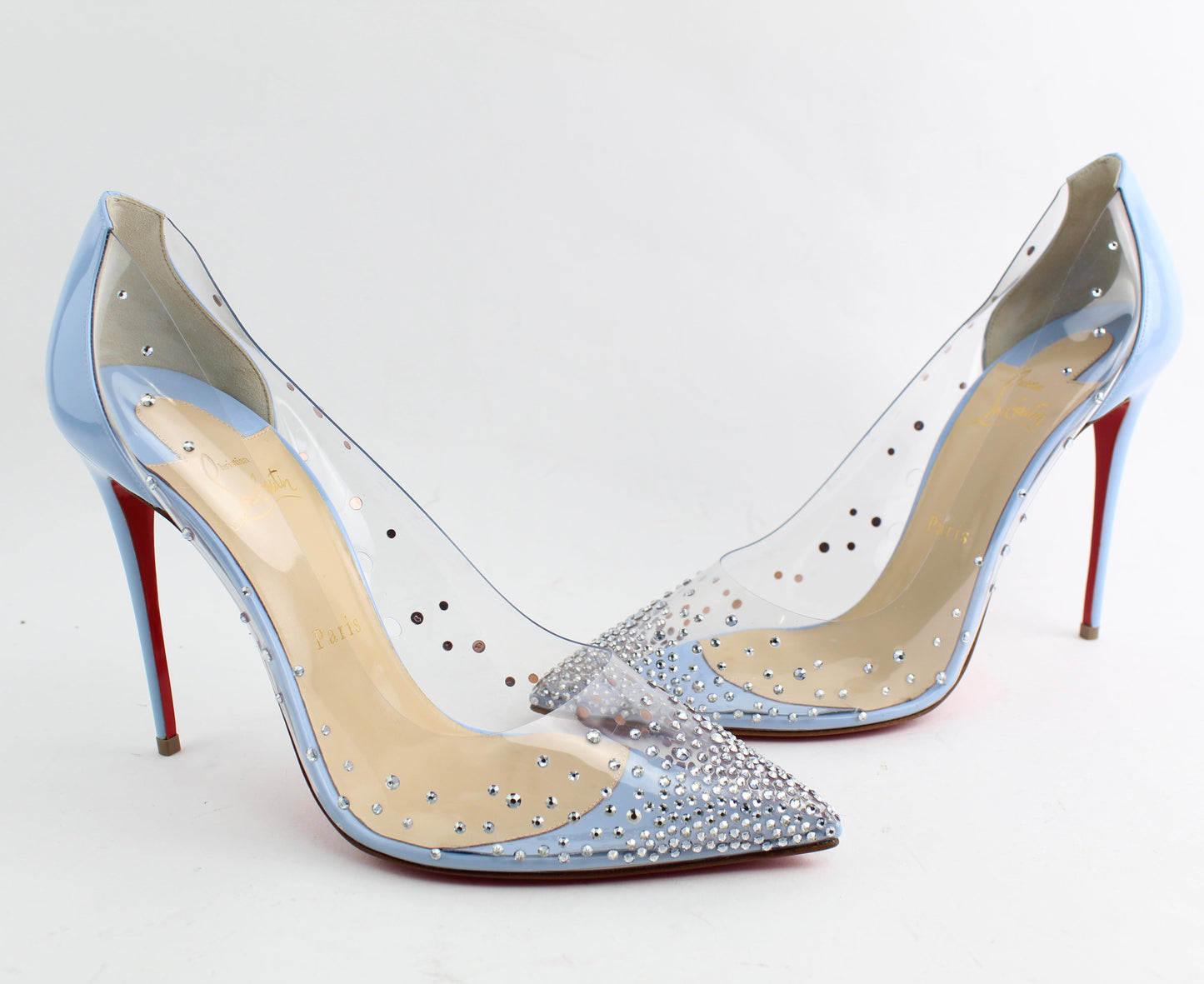 CHRISTIAN LOUBOUTIN DEGRASTRASS PVC 100MM SIZE 40