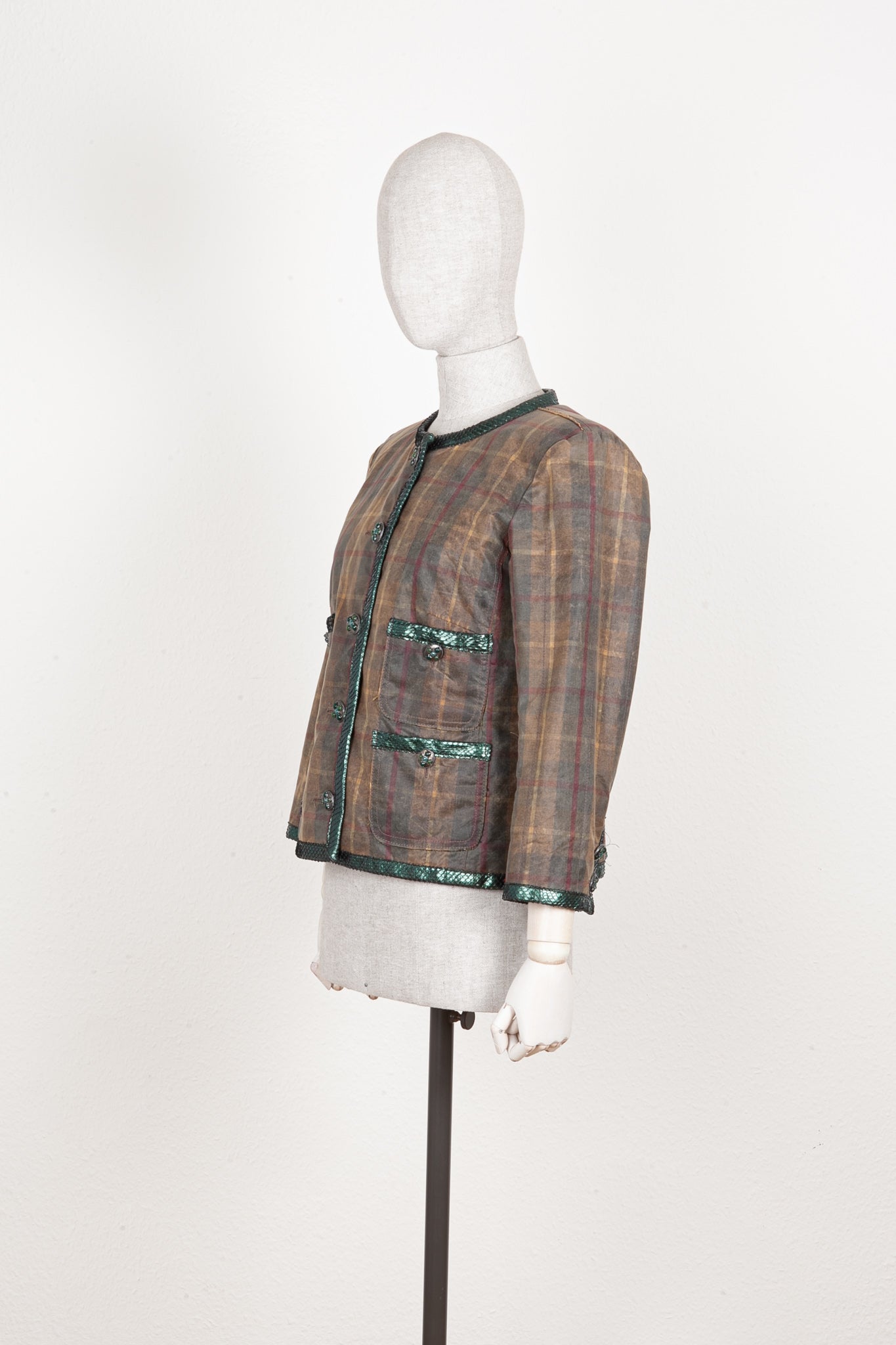 CHANEL Jacket Check and Python 13A