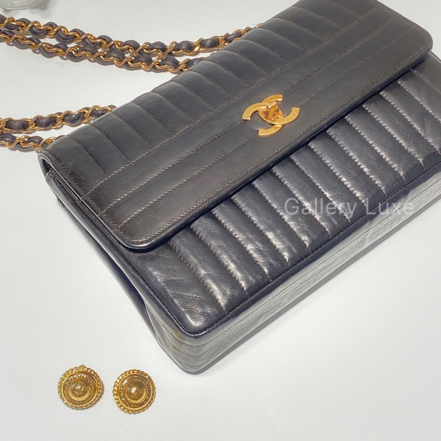 No.2469-Chanel Vintage Lambskin Flap Bag