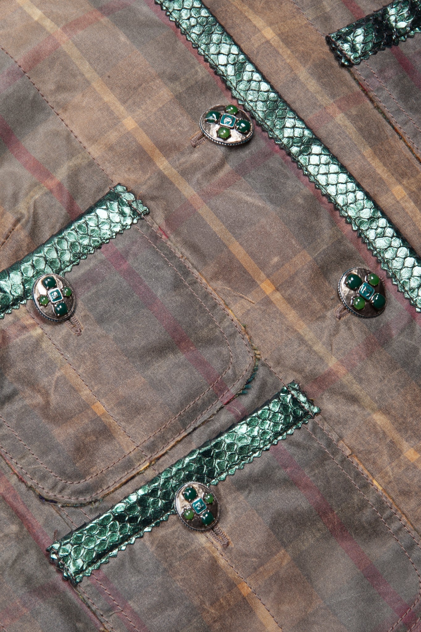 CHANEL Jacket Check and Python 13A