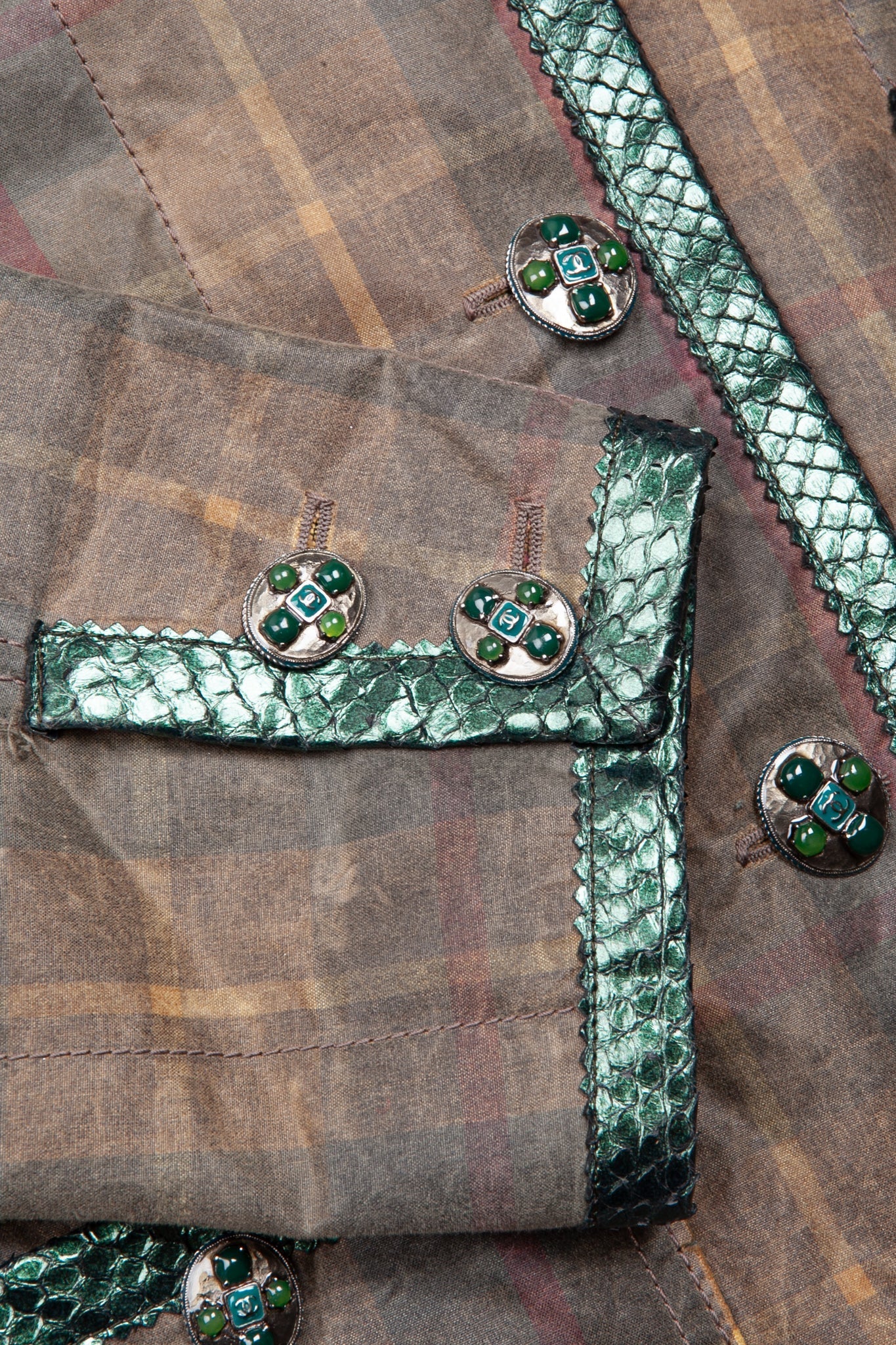 CHANEL Jacket Check and Python 13A