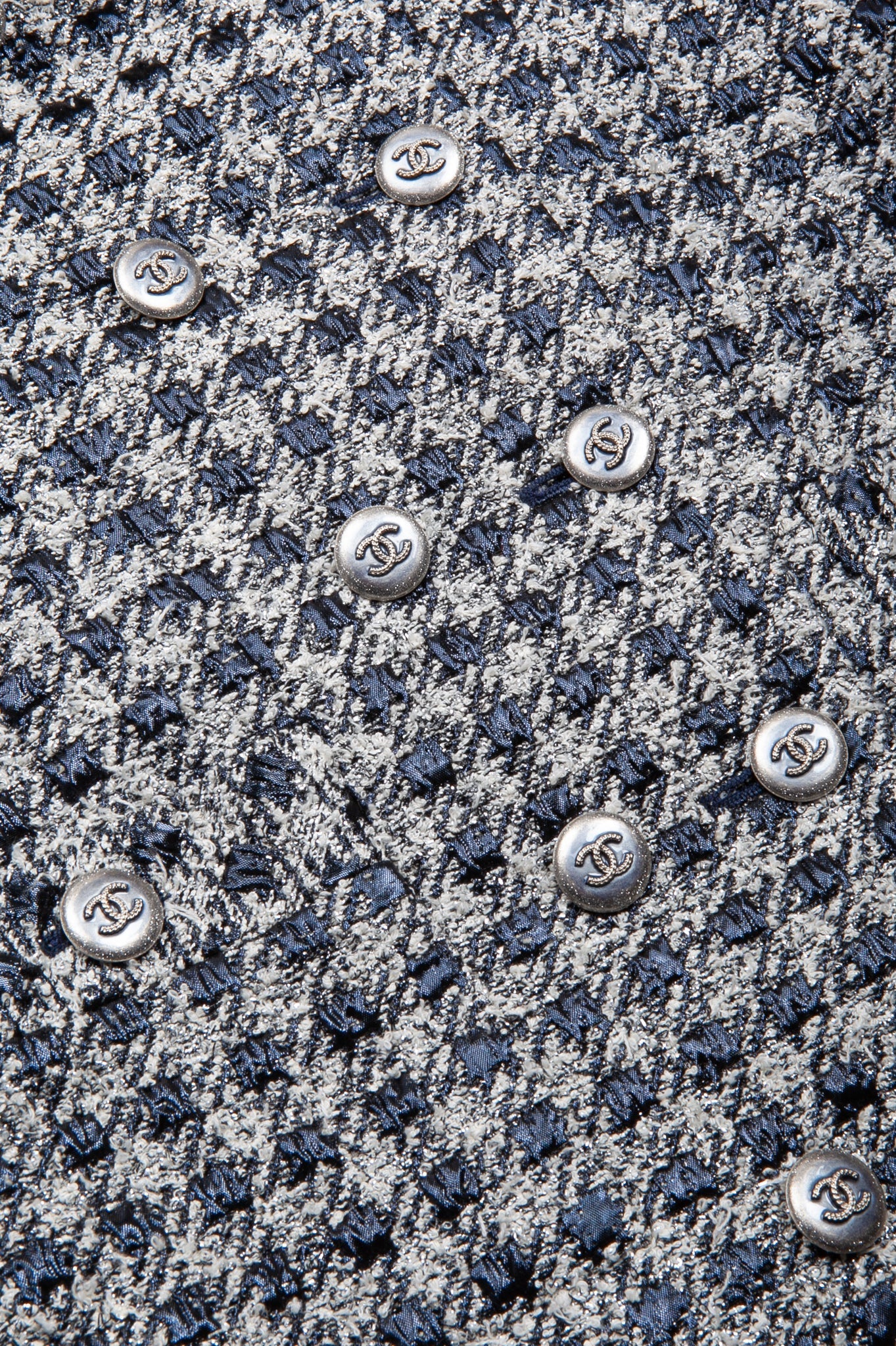 CHANEL Tweed Jacket 20P Navy