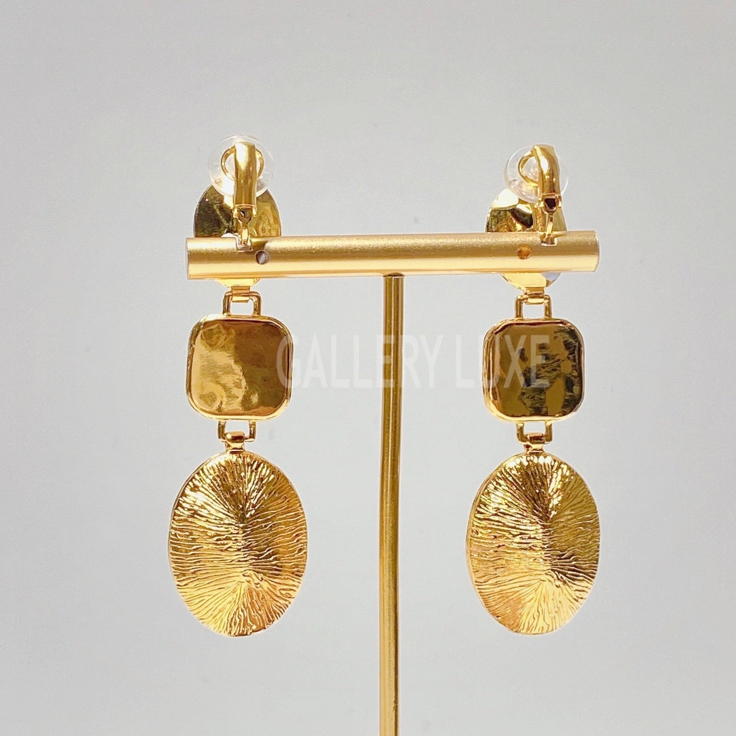 No.3093-Chanel Gold Drop Crystal Earrings