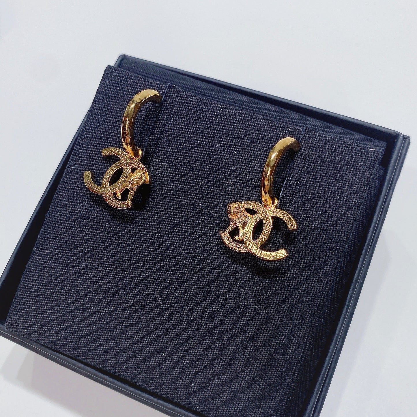 No.3644-Chanel Gold Metal Coco Mark Earrings (Brand New / 全新貨品)