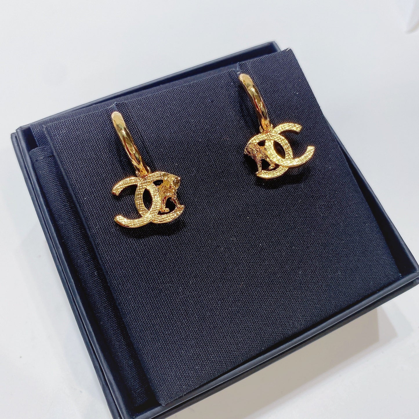 No.3644-Chanel Gold Metal Coco Mark Earrings (Brand New / 全新貨品)