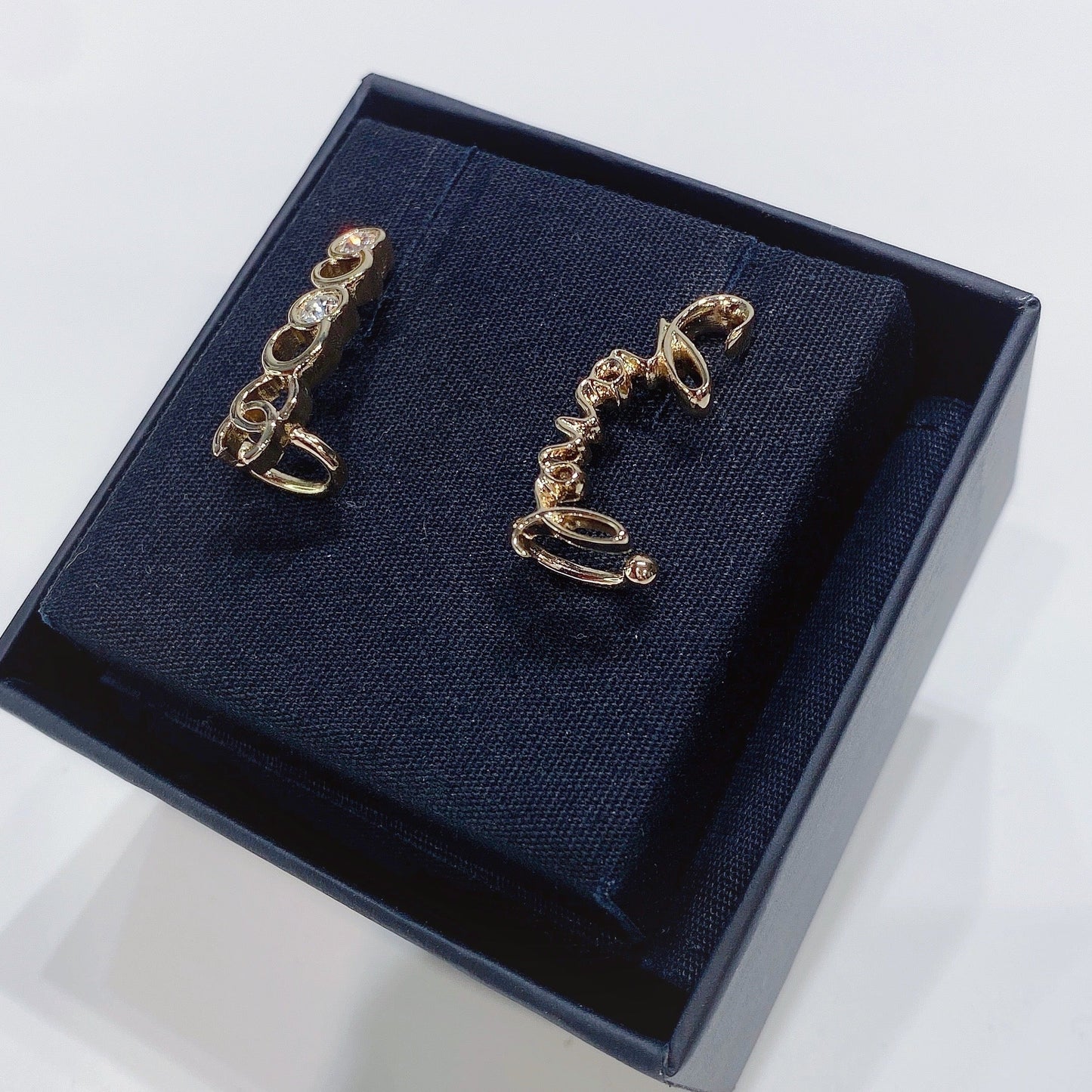 No.001347-6-Chanel Metal & Crystal Coco Chanel Earrings (Brand New / 全新貨品)