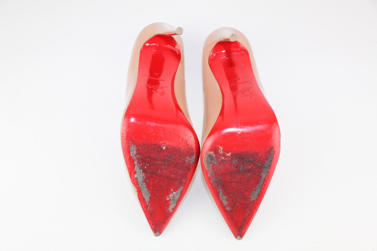 Christian Louboutin Patent So Kate in Nude