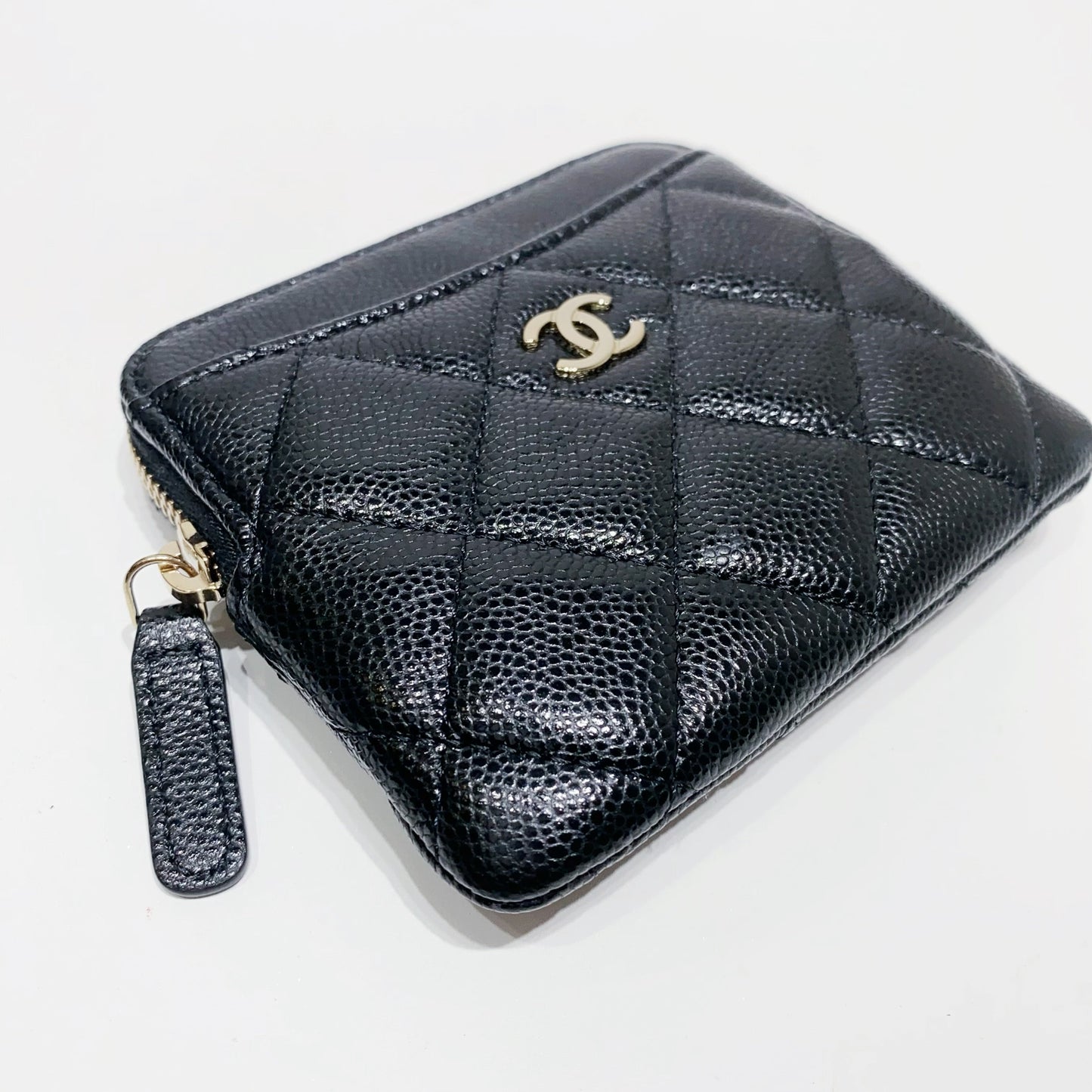 No.4070-Chanel Caviar Timeless Classic Zipped Coins Purse