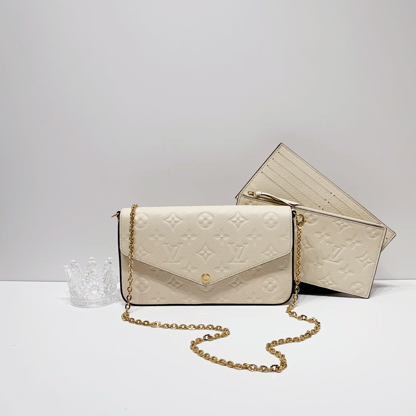 No.4079-Louis Vuitton Monogram Empreinte Pochette Felicie (Brand New / 全新貨品)