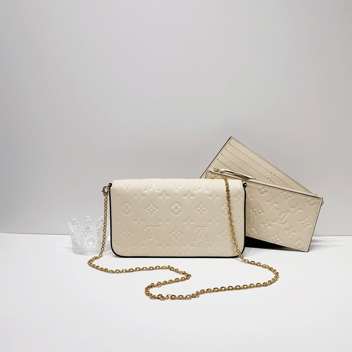 No.4079-Louis Vuitton Monogram Empreinte Pochette Felicie (Brand New / 全新貨品)