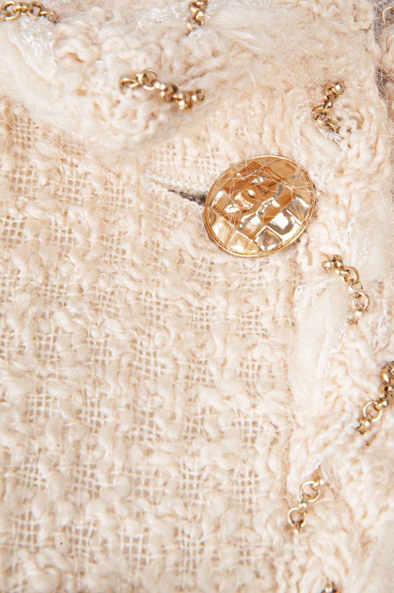 CHANEL Tweed Jacket Ivory 07A