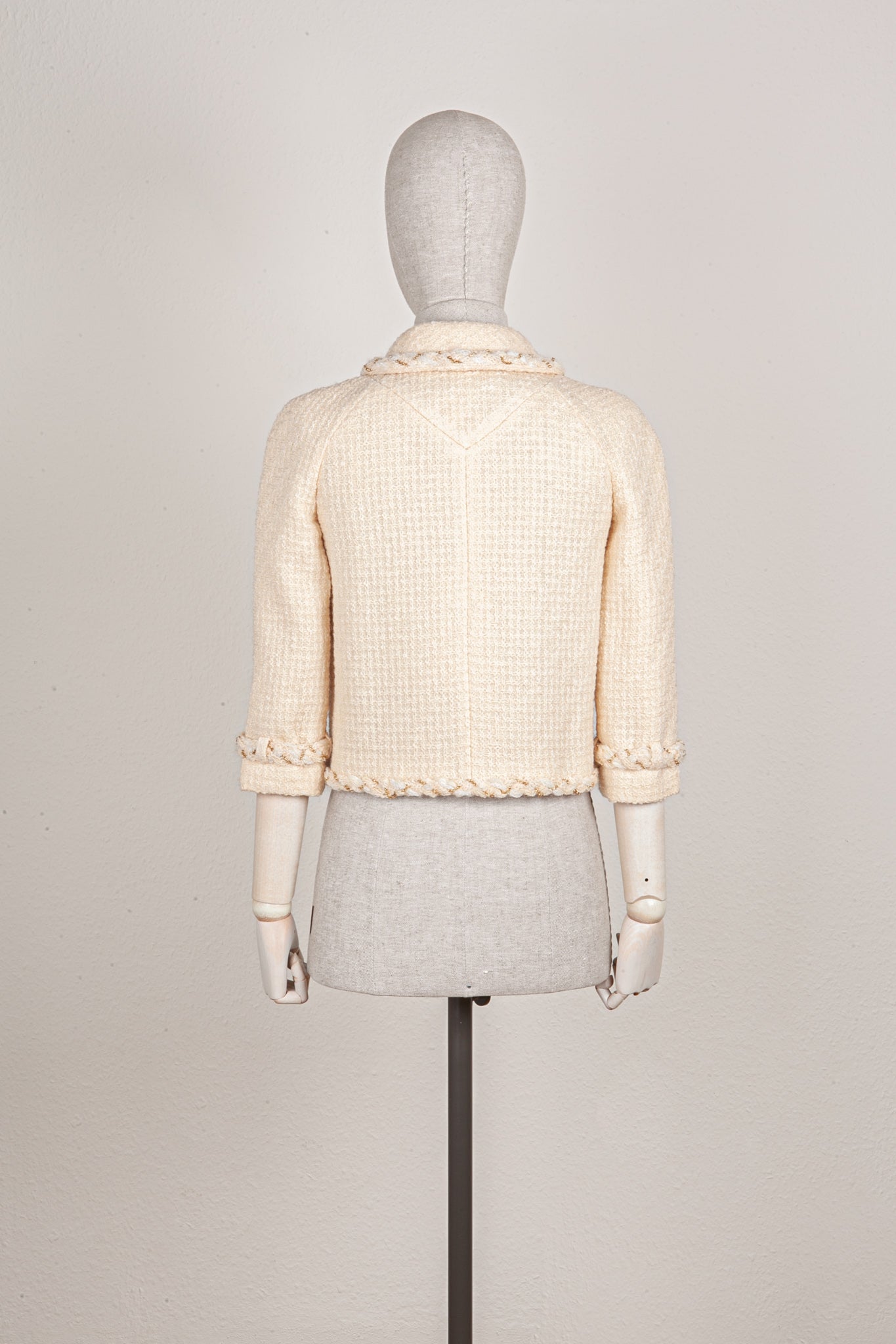 CHANEL Tweed Jacket Ivory 07A