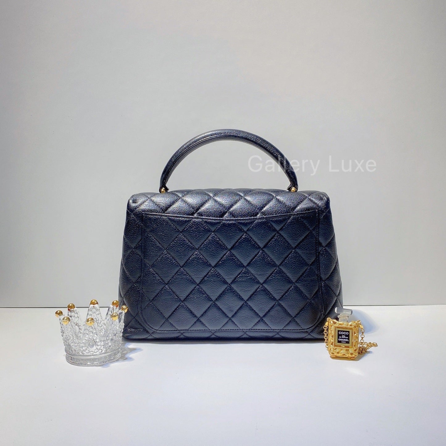No.2763-Chanel Vintage Caviar Small Kelly Handle Bag