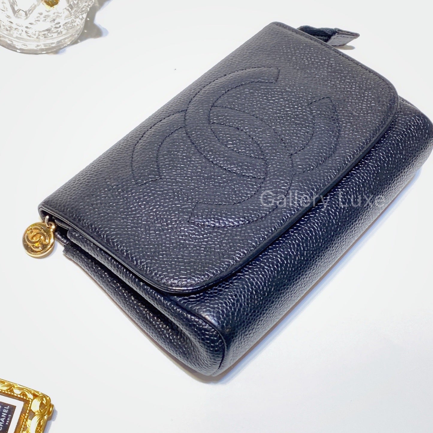 No.2778-Chanel Vintage Caviar Vanity Pouch