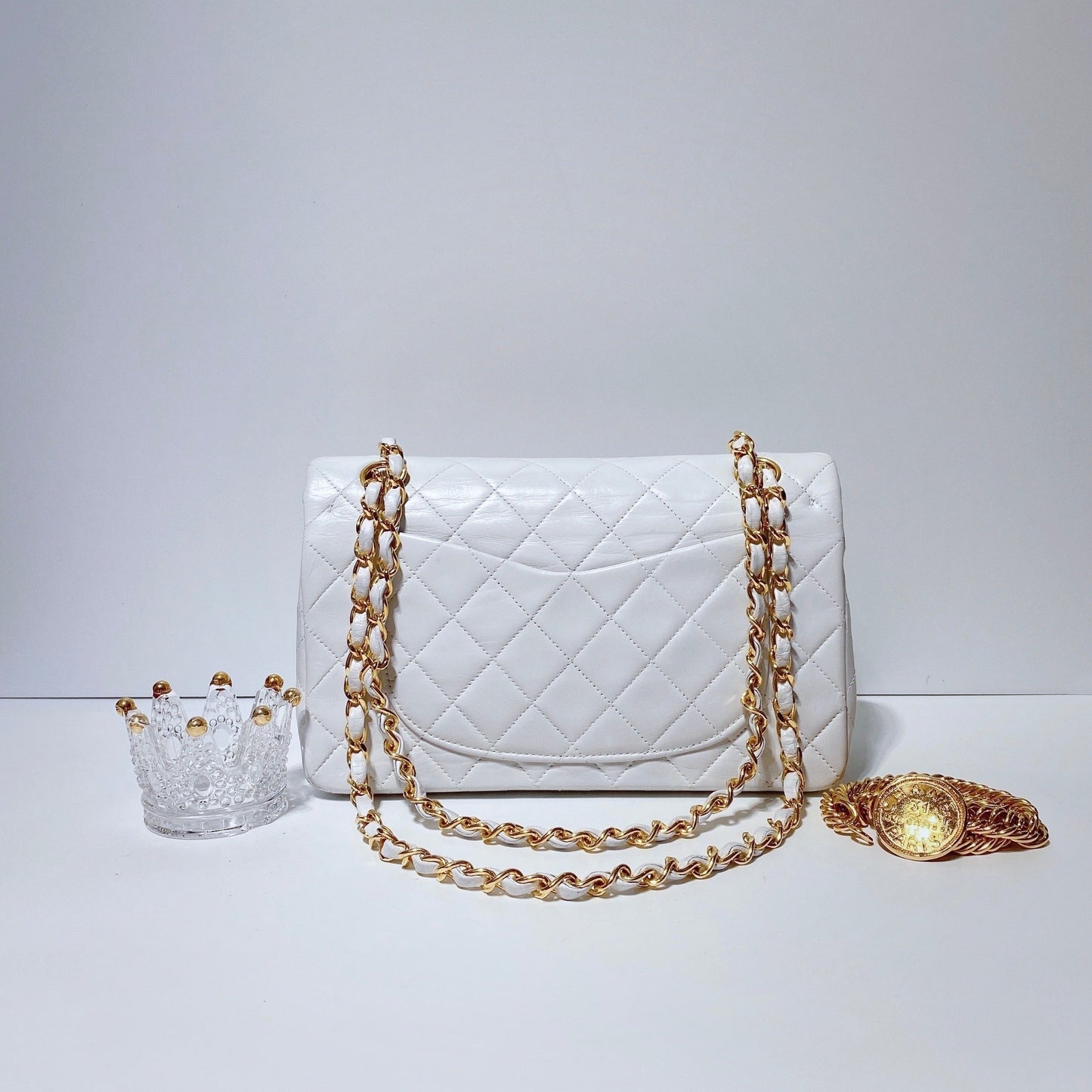 No.3695-Chanel Vintage Lambskin Classic Flap 23cm