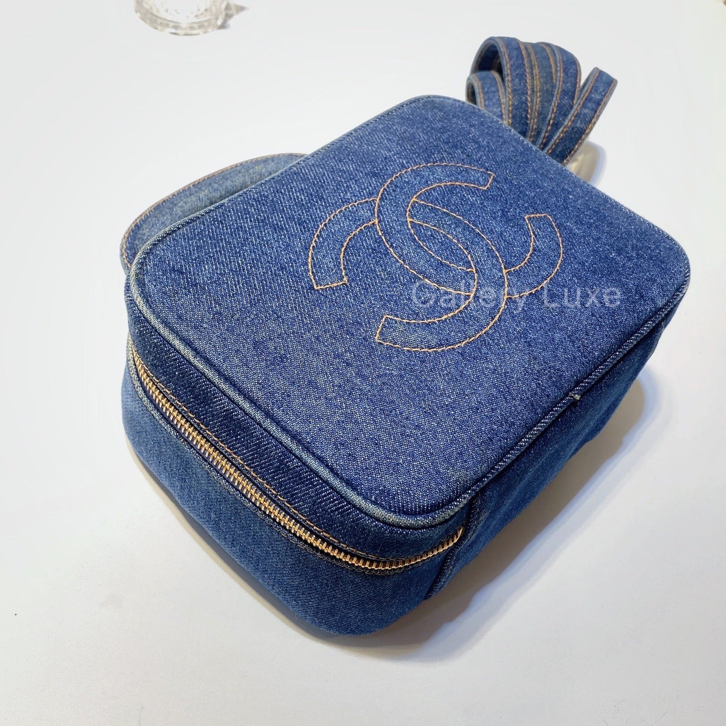 No.2781-Chanel Vintage Denim Small Vanity Case