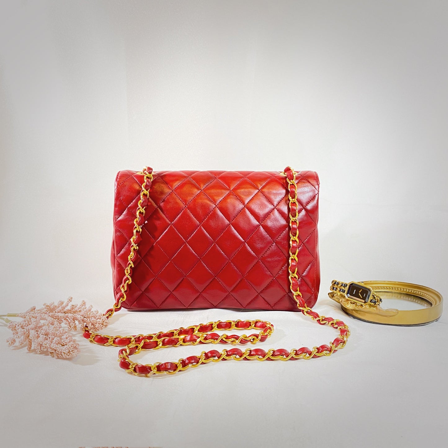 No.2286-Chanel Vintage Lambskin Flap Bag