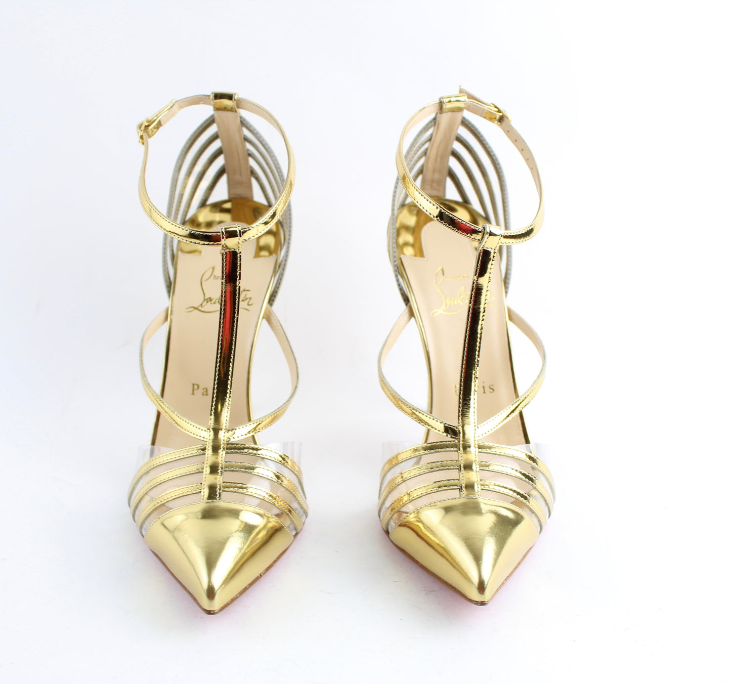 CHRISTIAN LOUBOUTIN DECK 100mm SIZE 38.5