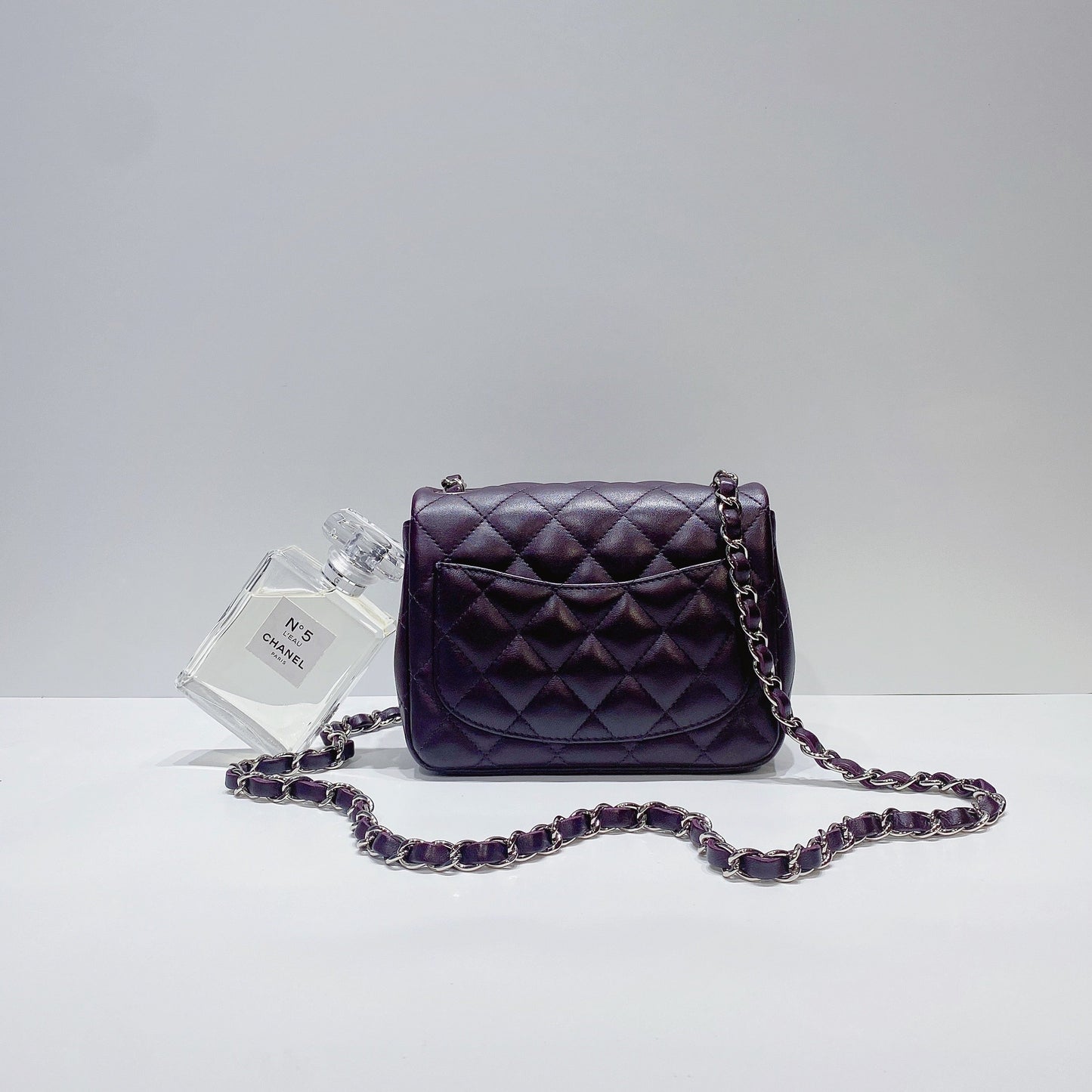 No.3619-Chanel Lambskin Square Mini Classic Flap
