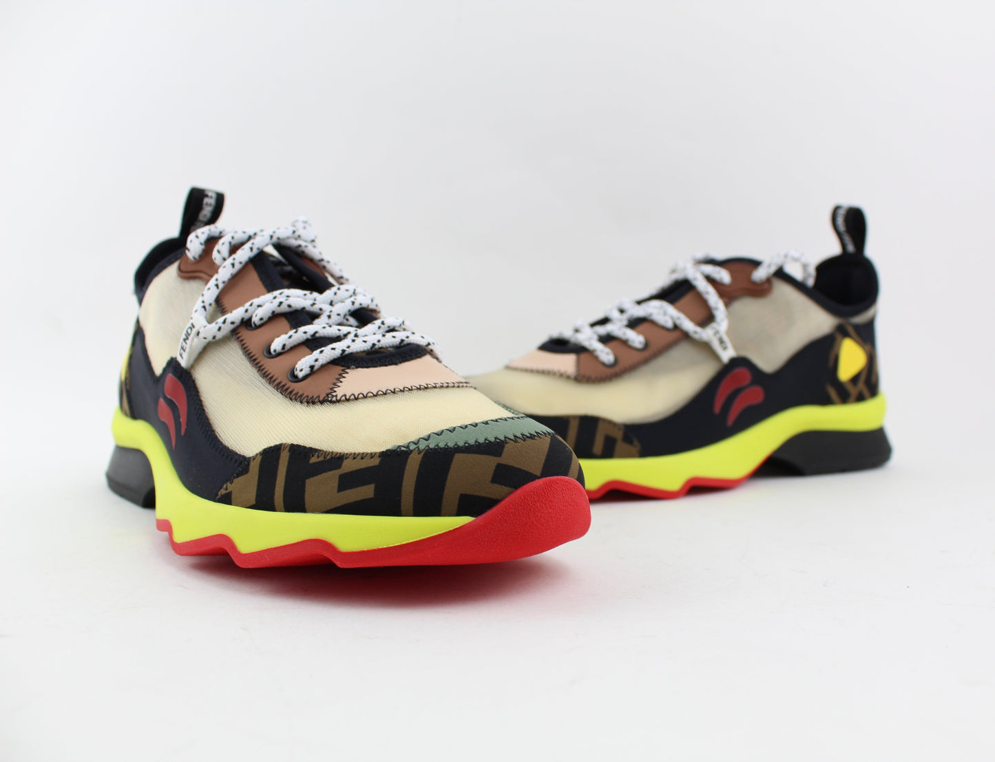 FENDI FREEDOM FF PATCHWORK SNEAKERS