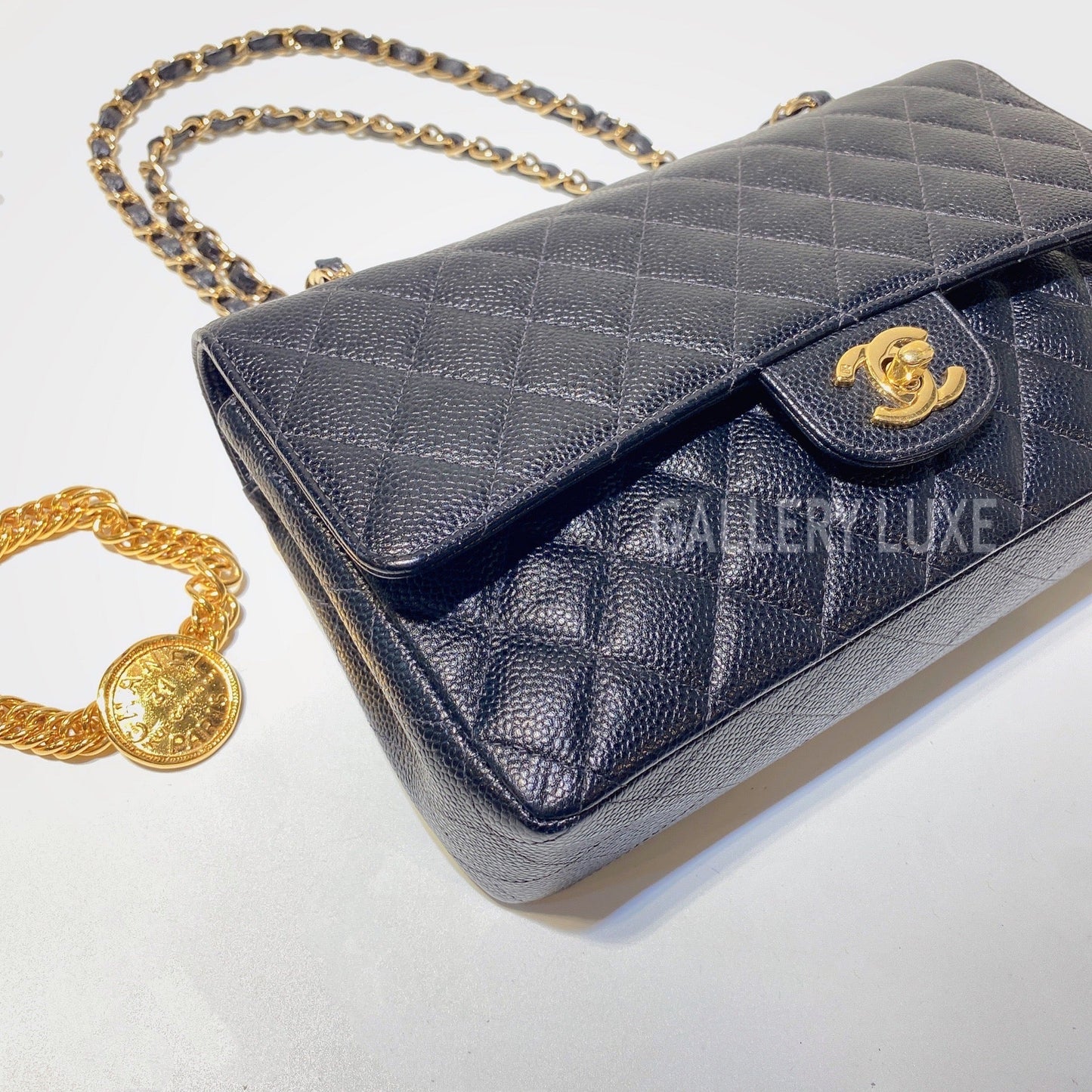 No.3107-Chanel Vintage Caviar Classic Flap 25cm