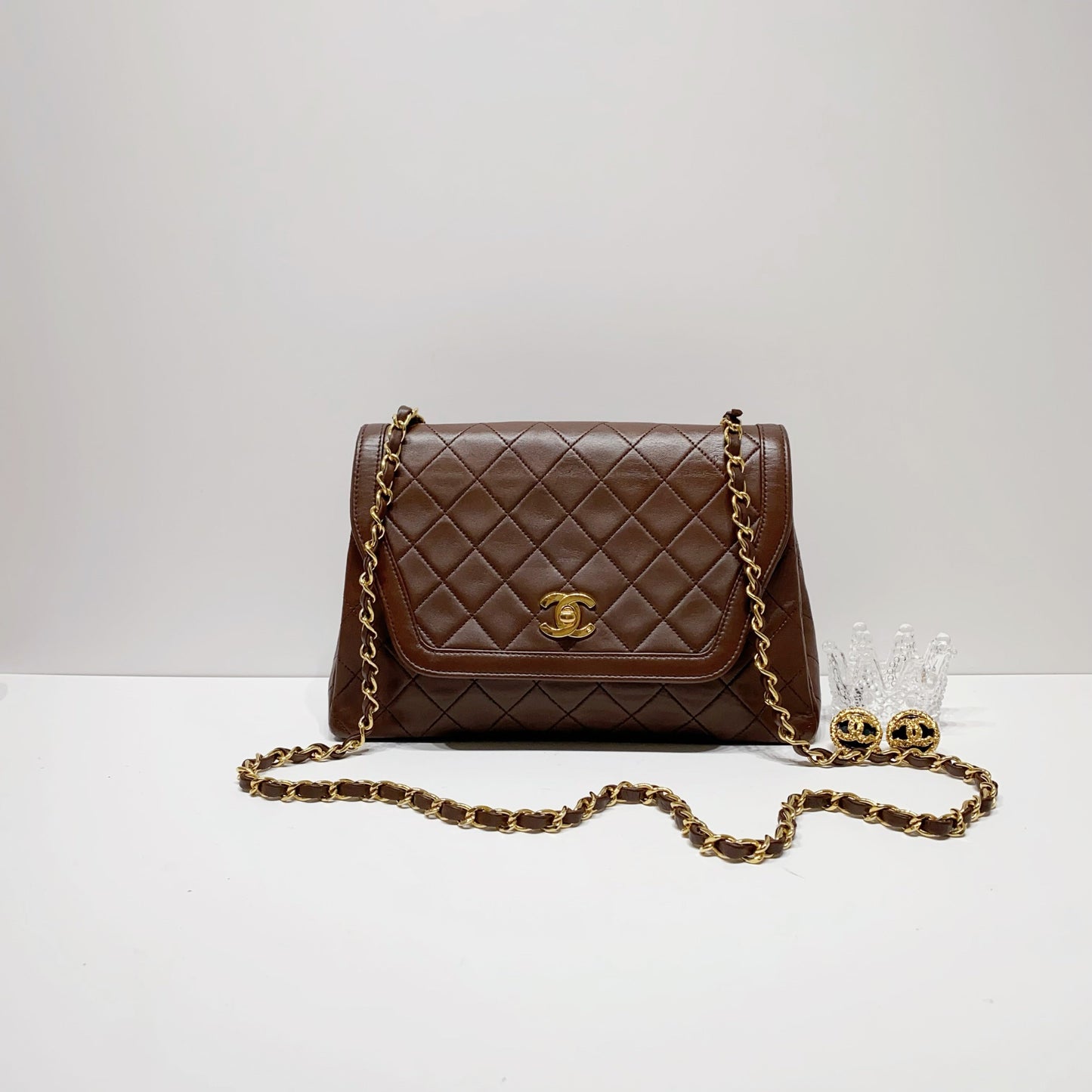 No.2821-Chanel Vintage Lambskin Flap Bag