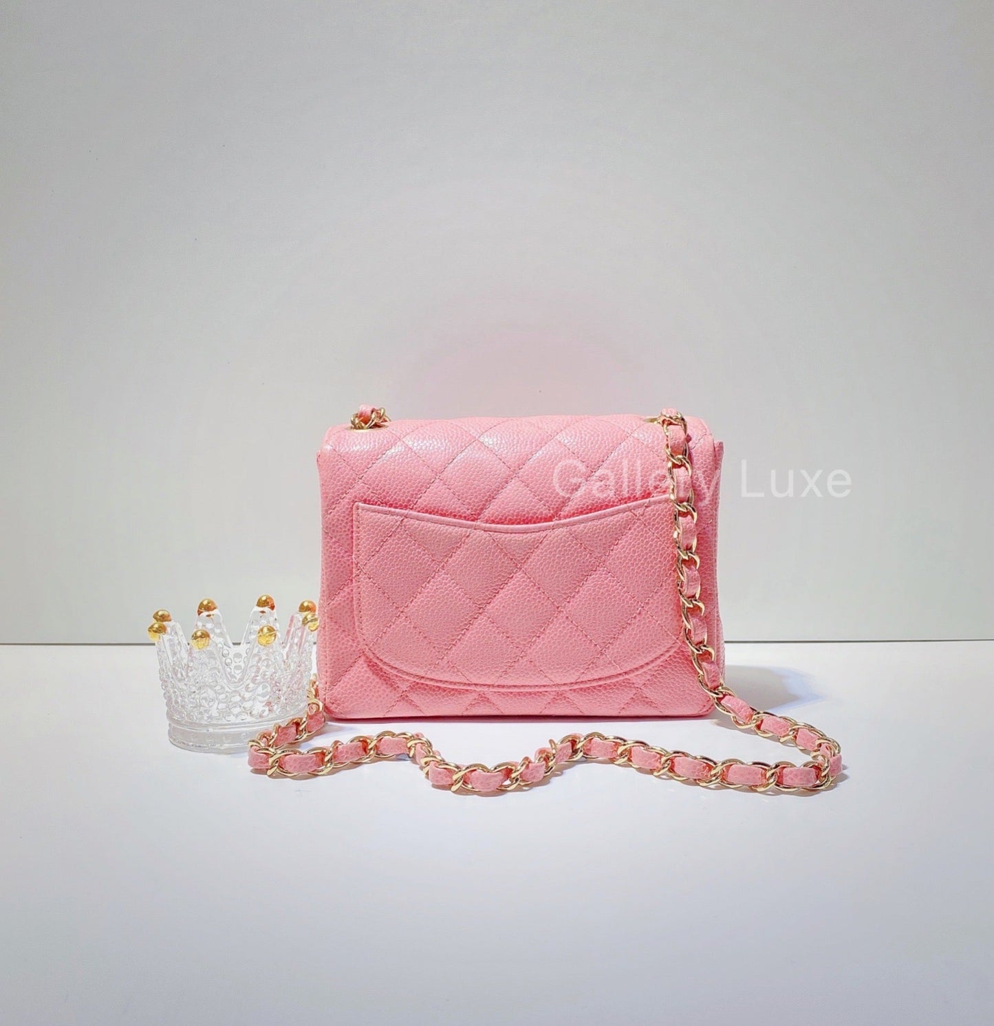 No.2572-Chanel Vintage Caviar Classic Flap Mini 17cm