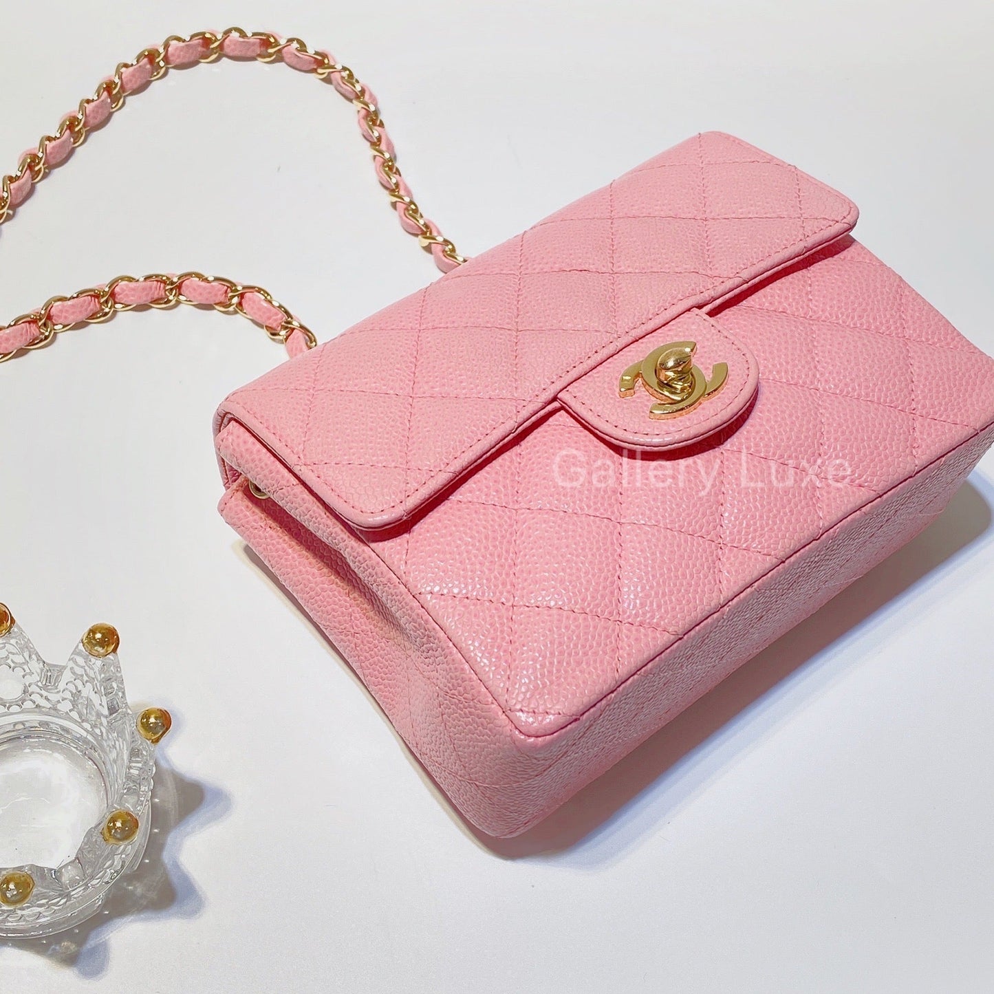No.2572-Chanel Vintage Caviar Classic Flap Mini 17cm