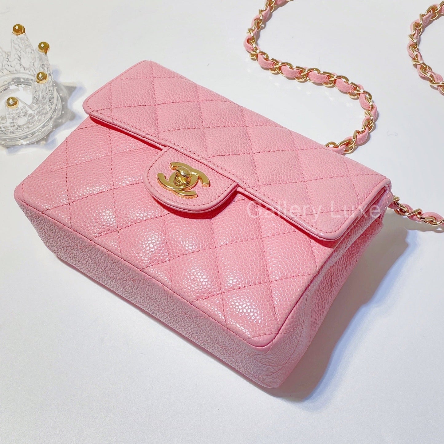 No.2572-Chanel Vintage Caviar Classic Flap Mini 17cm