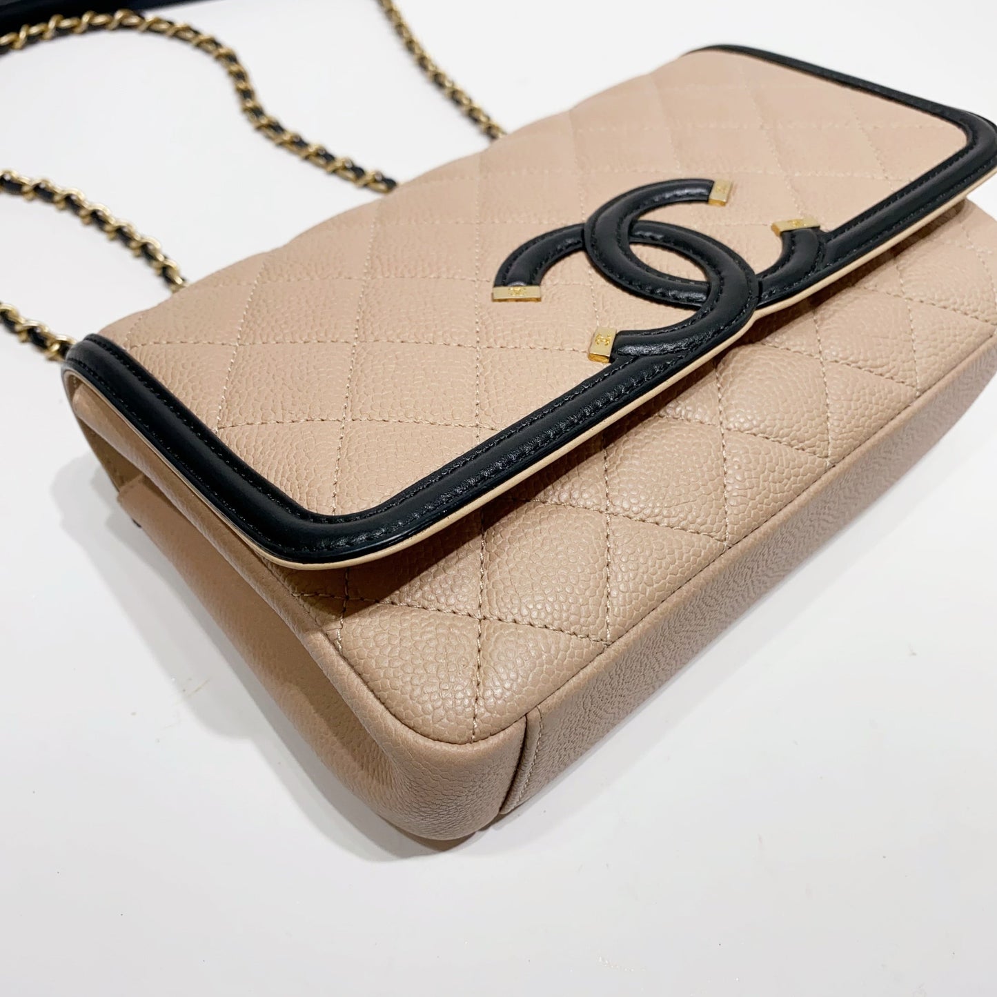 No.001631-2-Chanel Small CC Filigree Flap Bag