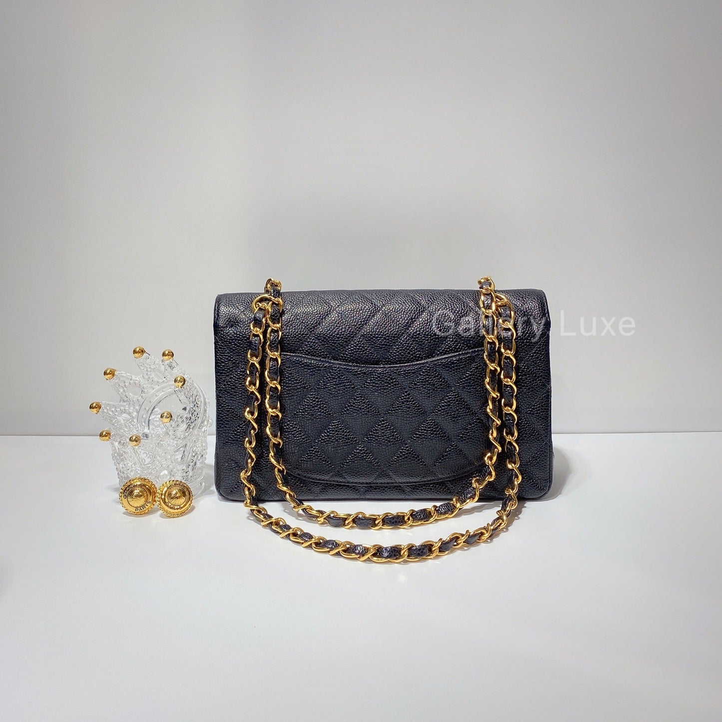 No.2490-Chanel Vintage Caviar Classic Flap 23cm