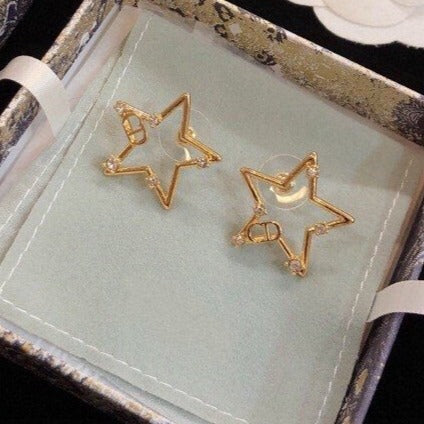 Luxury DiorEARRINGS STAR GOLD DIAMOND