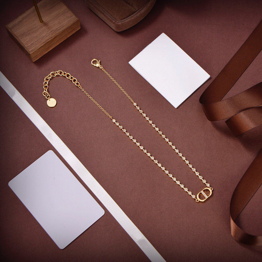 Luxury DiorNECKLACE GOLD DIAMOND