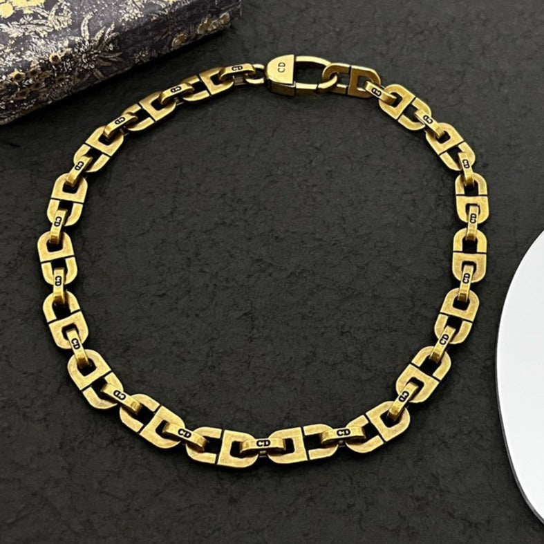 Luxury DiorCHOKER NECKLACE GOLD DIAMOND
