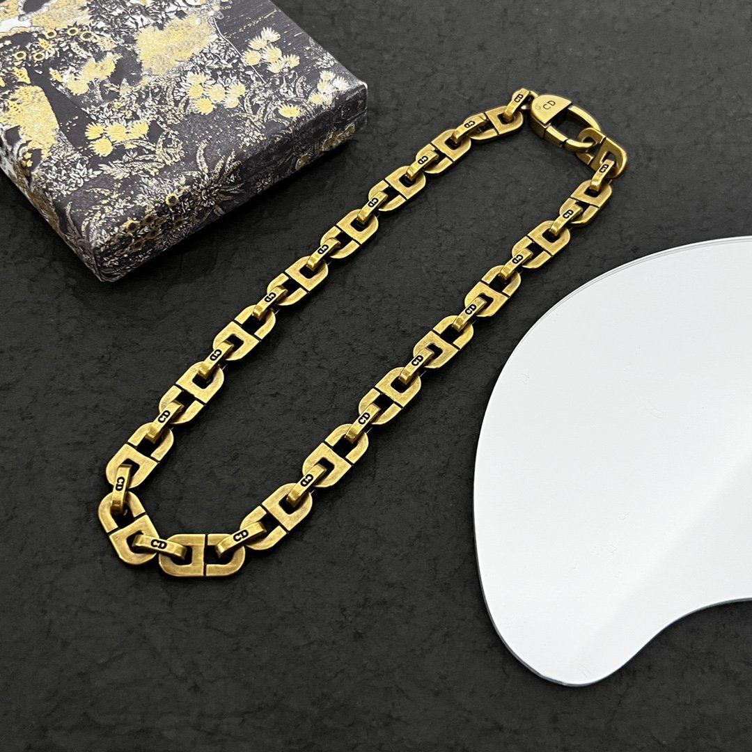 Luxury DiorCHOKER NECKLACE GOLD DIAMOND