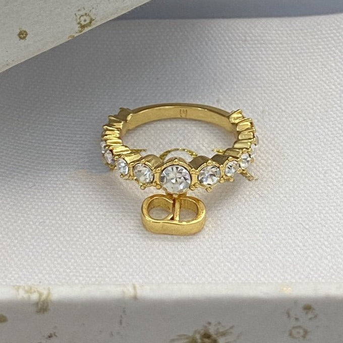 Luxury DiorRING GOLD DIAMOND