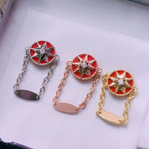 Luxury DiorSTAR RED DIAMOND RING