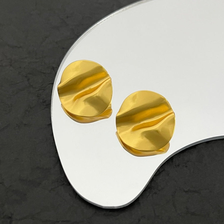 Luxury FendiFF GOLD EARRINGS