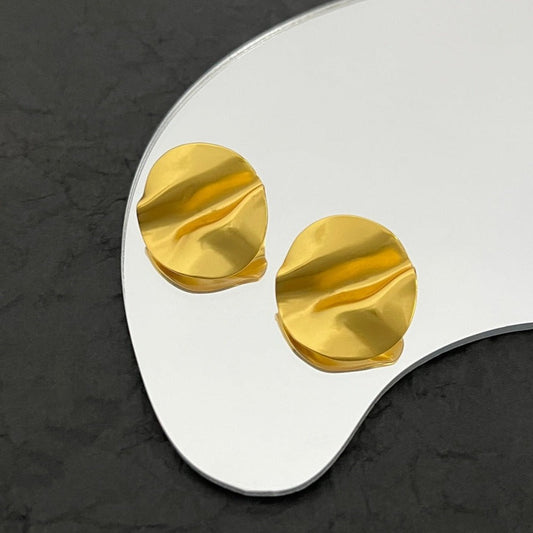 Luxury FendiFF GOLD EARRINGS